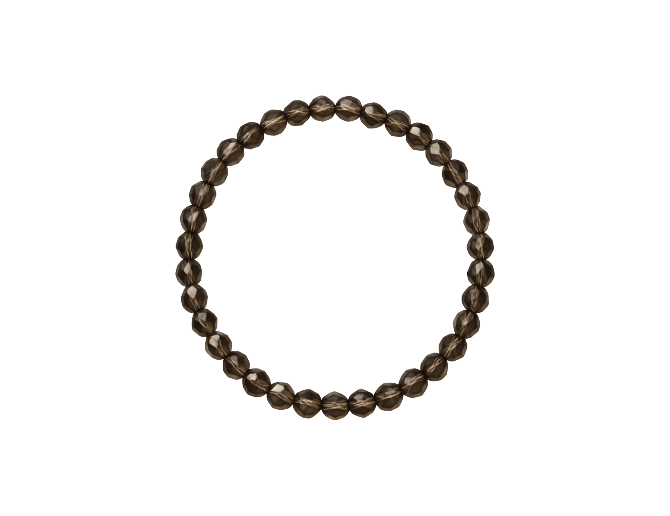 Cuarzo ahumado facetada