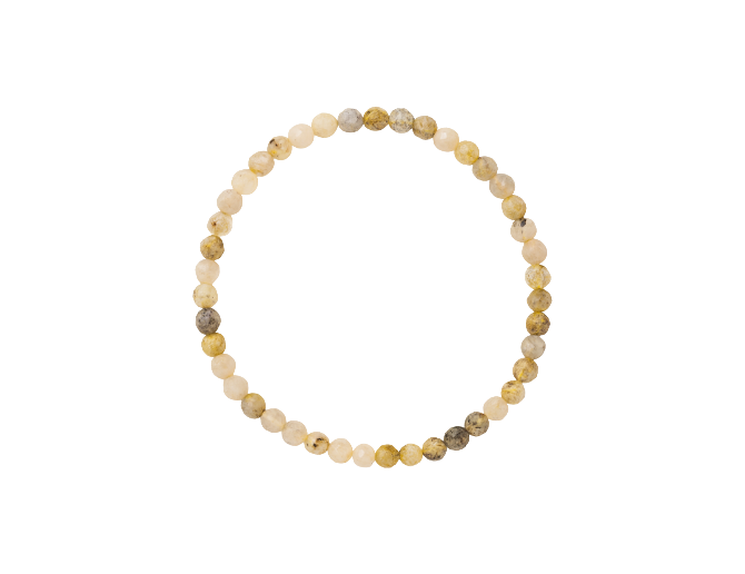 Cuarzo rutilado facetada