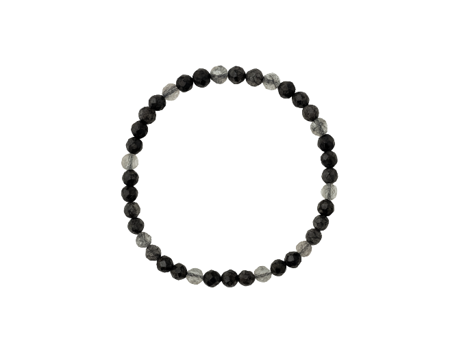 Cuarzo turmalinado facetada