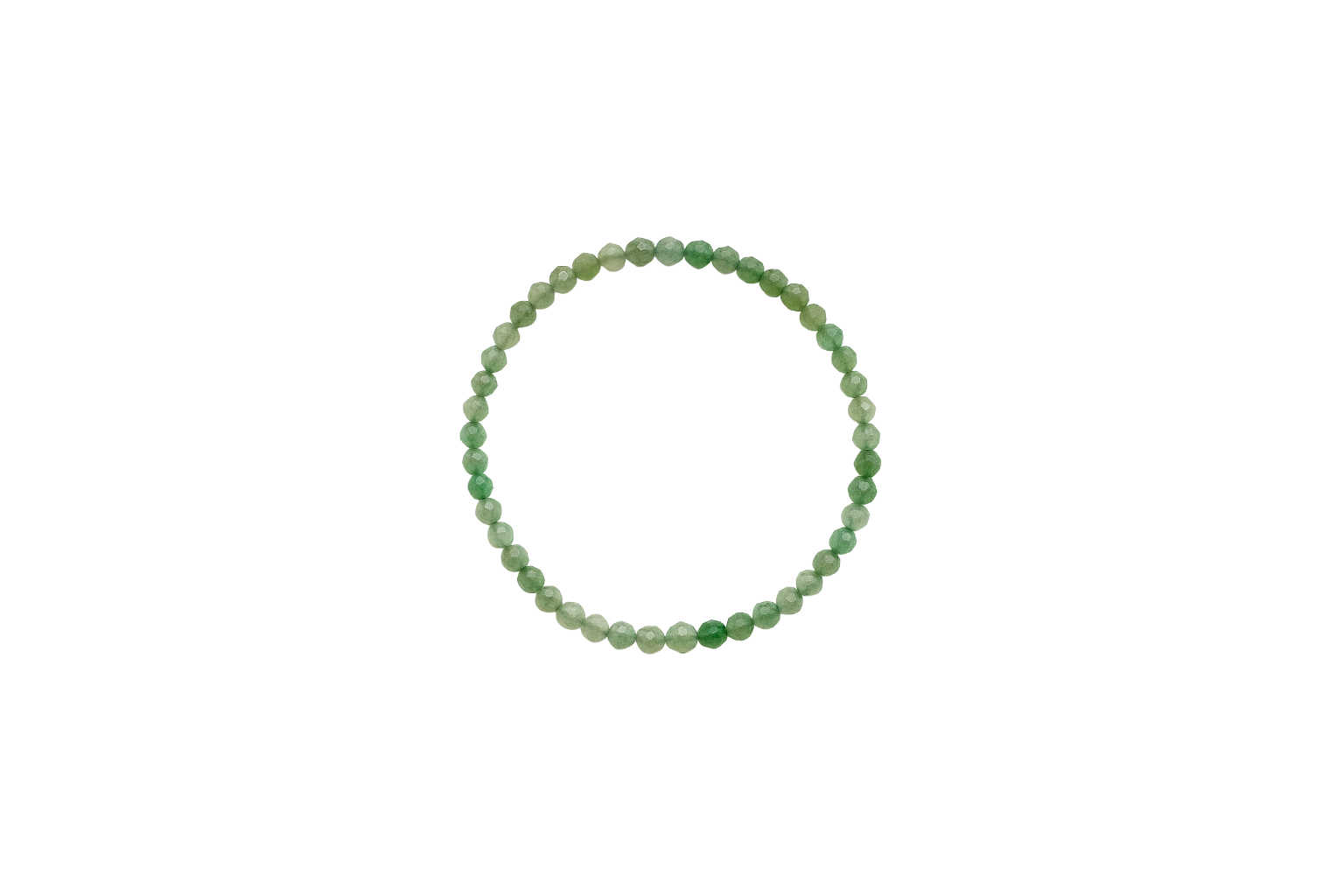 Aventurina verde facetada