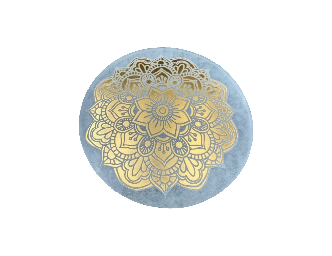 Placa Selenita mandala.