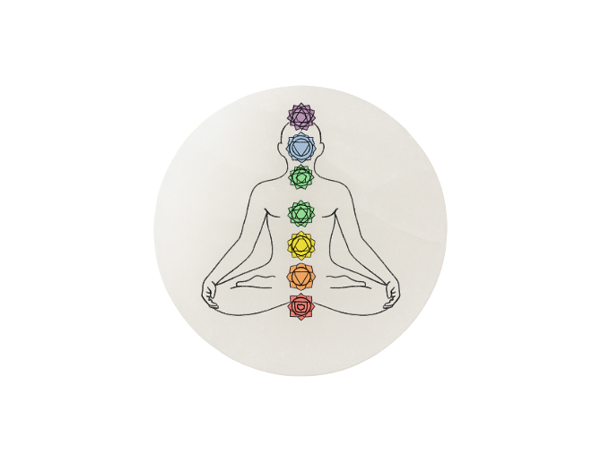 Placa meditación color