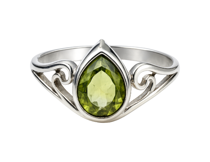 Anillo de peridoto
