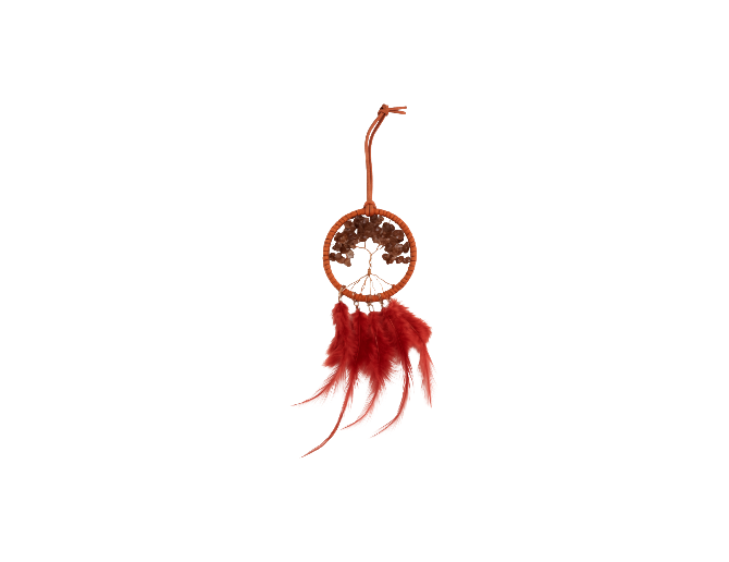 Mini atrapasueños jade rojo