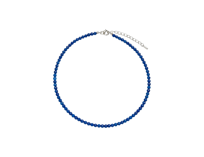 Gargantilla lapislázuli facetada