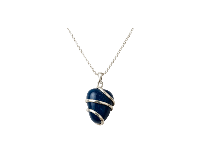 Colgante ágata azul
