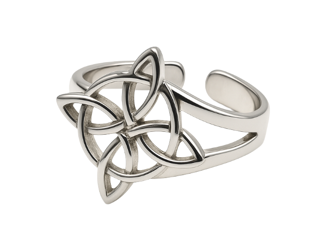 Anillo de nudo de bruja (plata 925)