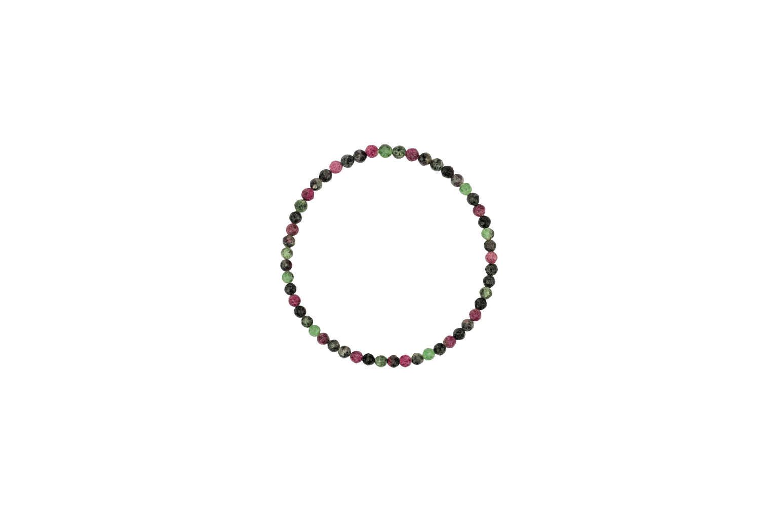Pulsera rubí en fucsita facetada