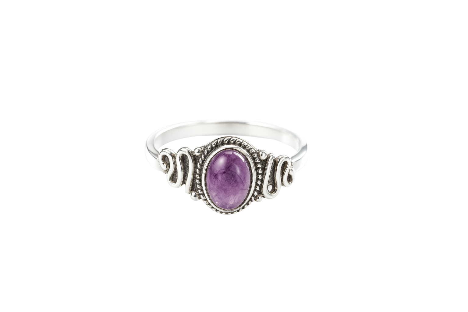 ANILLO AMATISTA (plata 925)