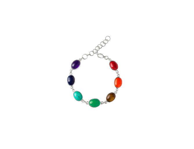 Pulsera 7 chakras (plata 925)