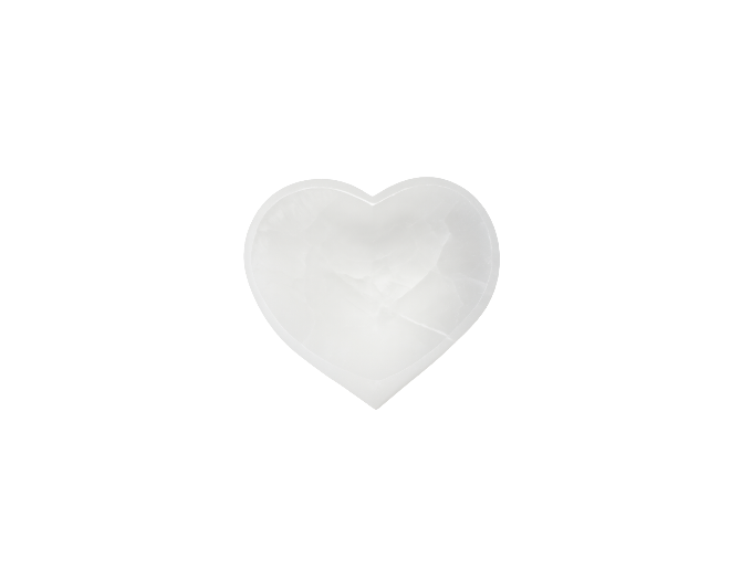 Placa selenita corazón