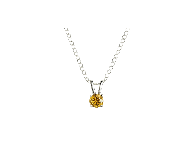 Colgante citrino (plata 925)