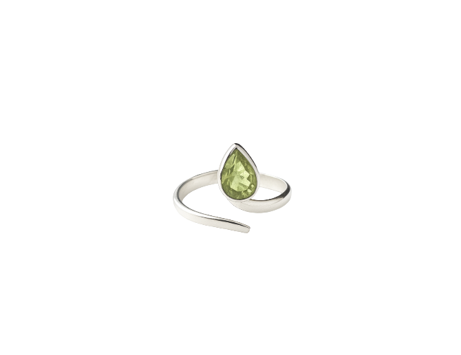 Anillo peridoto (plata 925)